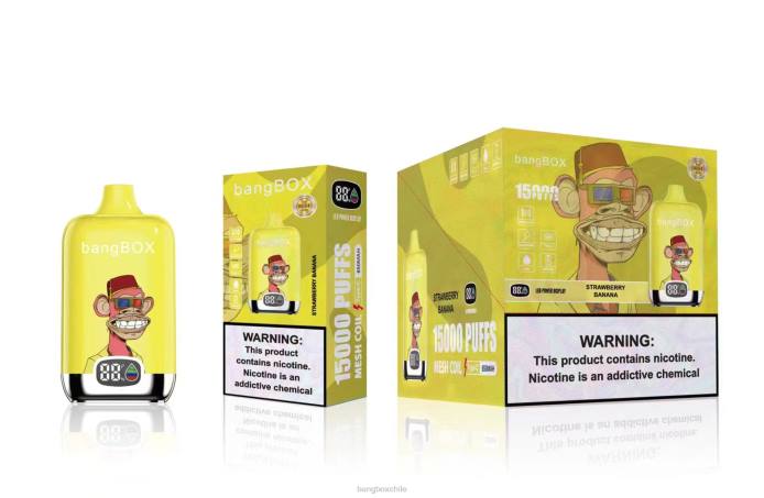 Bang Box Chile - 800043 Bang Box 15000 bocanadas plátano fresa