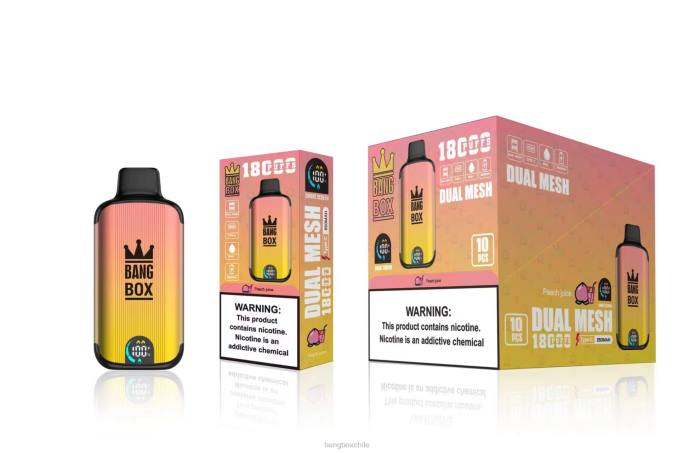 Bang Box 18000 - 800091 Bang Box 18000 bocanadas jugo de durazno