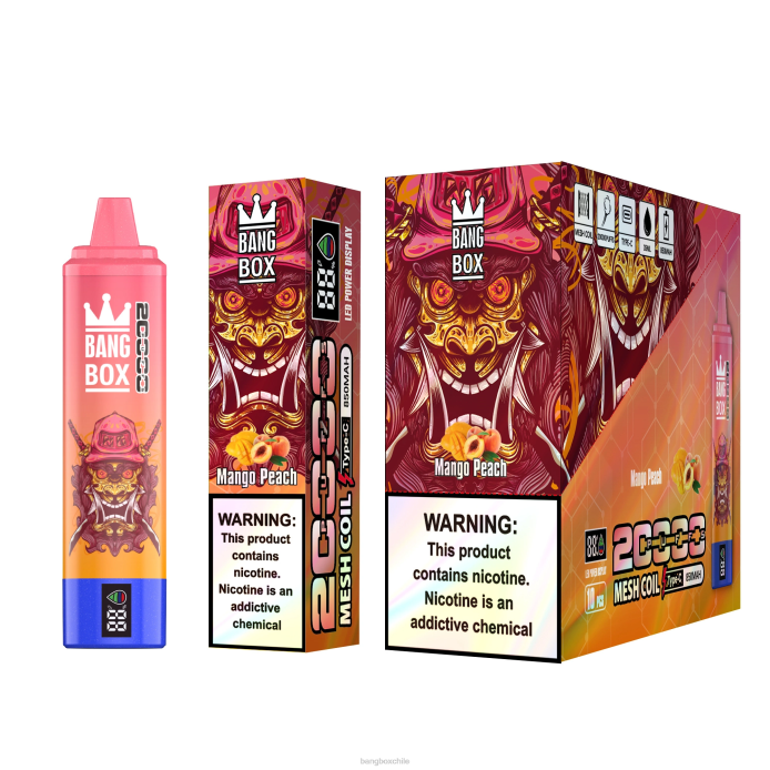 Bang Box Chile - 800058 Bang Box Pantalla inteligente de 20000 inhalaciones durazno mango