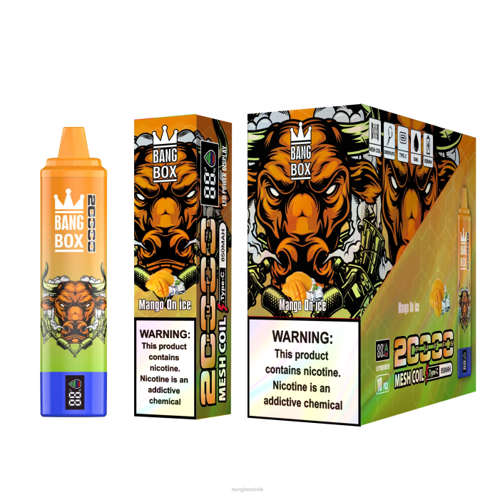 Bang Box Precio - 800054 Bang Box Pantalla inteligente de 20000 inhalaciones mango en hielo