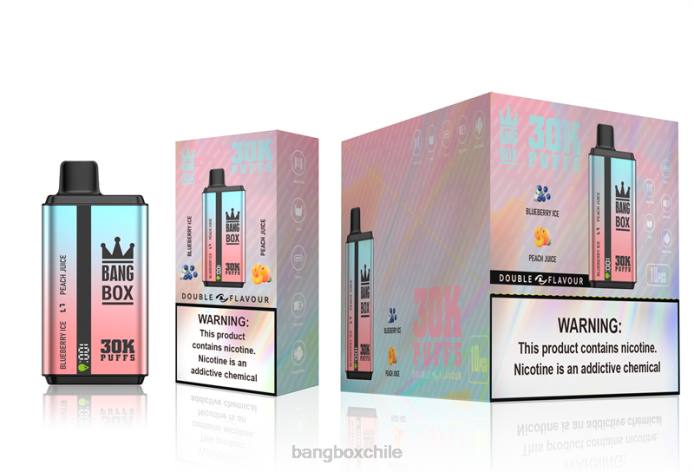Bang Box Precio - 800063 Bang Box 30000 inhalaciones de dos sabores. hielo de arándanos y jugo de durazno