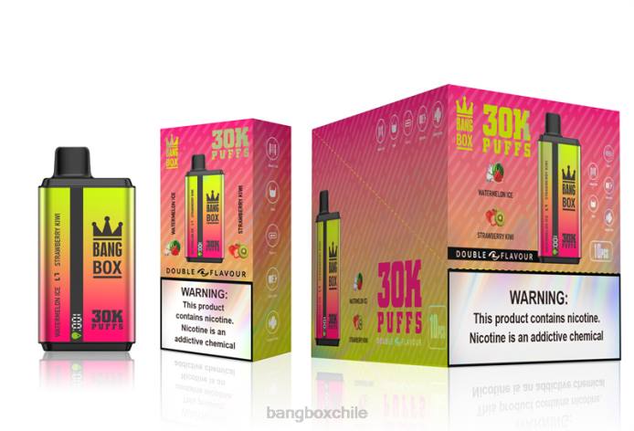 Bang Box Vape - 800062 Bang Box 30000 inhalaciones de dos sabores. helado de sandía y kiwi fresa