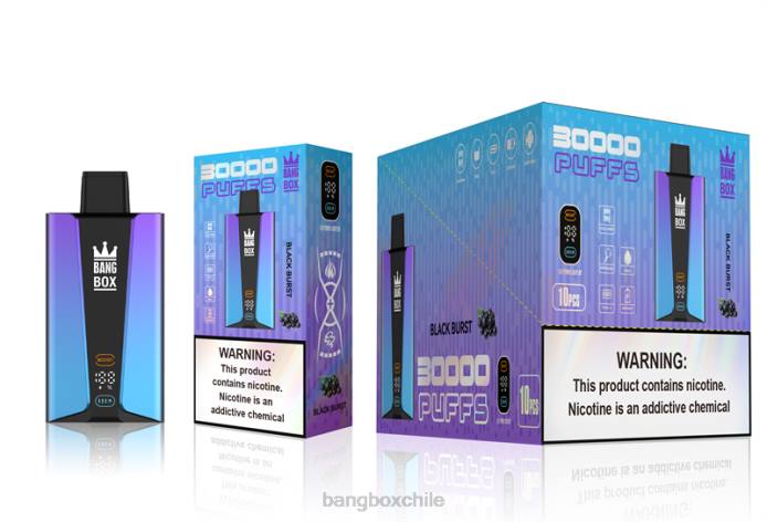 Bang Box Vape - 800077 Bang Box Pantalla inteligente de 30000 inhalaciones estallido negro