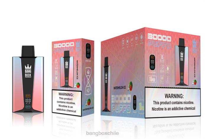 Bang Box Vape - 800086 Bang Box Pantalla inteligente de 30000 inhalaciones hielo de sandia
