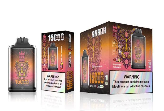 Bang Box Vape - 8000107 Bang Box s1-15000 bocanadas sandia mango durazno