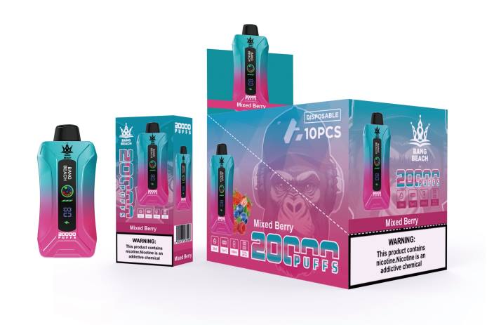 Bang Box 20000 Precio - 80005 Bang Beach vape elegante de la pantalla de 20000 soplos bayas mixtas