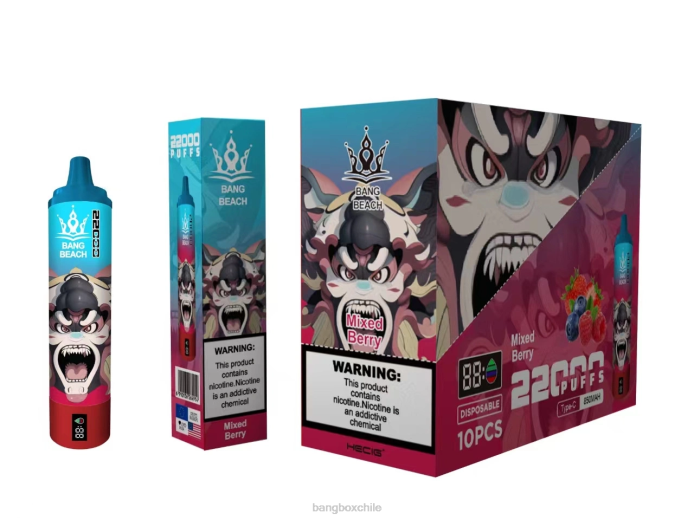 Bang Box Precio - 800021 Bang Beach Pantalla inteligente de 22000 inhalaciones. bayas mixtas