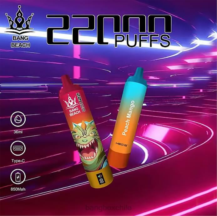 Bang Box Precio - 800024 Bang Beach Pantalla inteligente de 22000 inhalaciones. mango durazno
